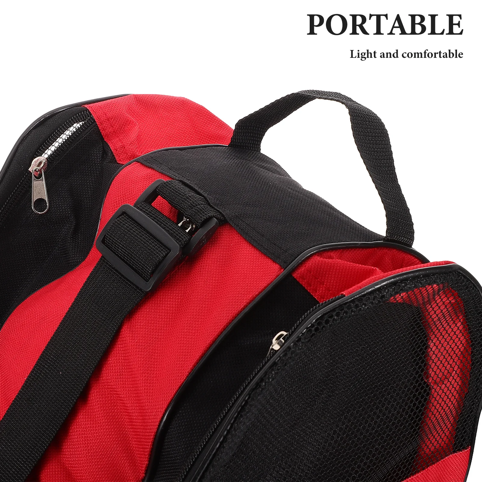 حقيبة تزلج دوارة خفيفة الوزن ومتينة للبالغين من الجنسين للتزلج على الجليد وحقيبة ظهر محمولة لتخزين أحذية التزلج على الجليد