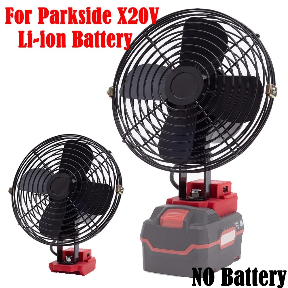 

Portable Outdoor Jobsite Cordless Fan For Lidl Parkside X20V Team Lithium Battery Indoor and Outdoor Fans Operated (NO Battery)