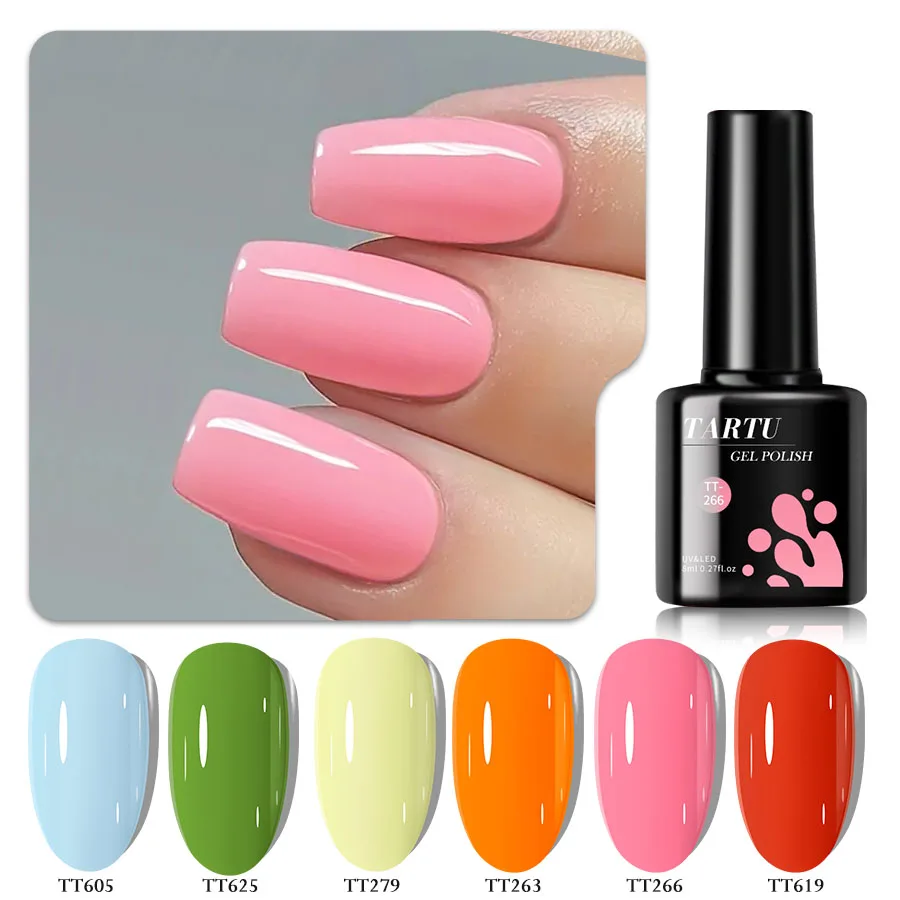 6 stuks gel nagellak set, pailletten glitter goud paars 6 kleuren semi-permanente gel polish kit, losweken uv/led, nail art manicure