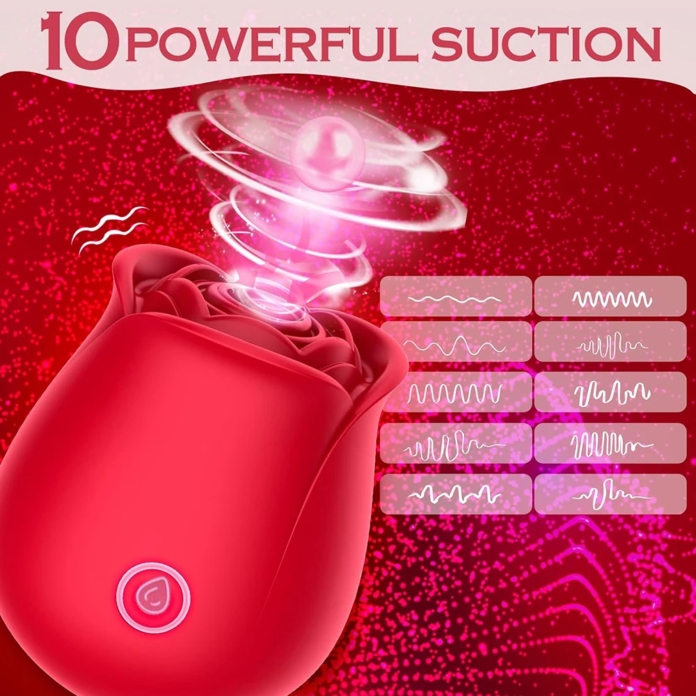 Rose Vagina Sucking Vibrator Women Nipple Anal Massager Oral Clitoral Vacuum Stimulator Female Masturbator Sex Toys for Adults - view 3