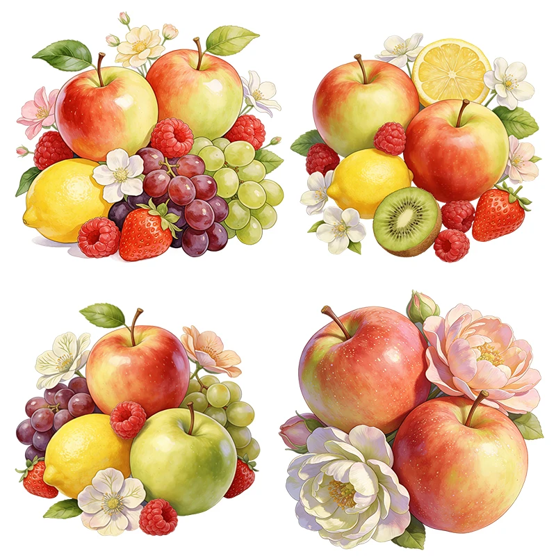 Three Ratels CEE198 Vibrant fruits Wall stickers for home decoration