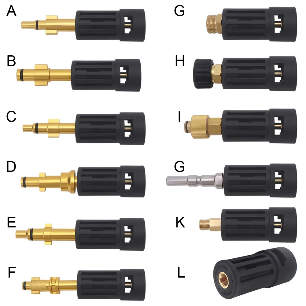 for Karcher AR Parkside High Pressure Washer Nozzle Adapter for Converting between Karcher Lavor Parkside CarWasher Accessory