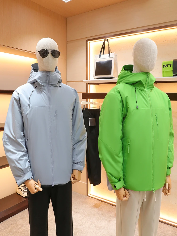 

Функциональная хлопковая куртка с капюшоном, высокоэффективная, теплая, для активного отдыха, городская, стильная, удлиненная, на молнии, молодежная.