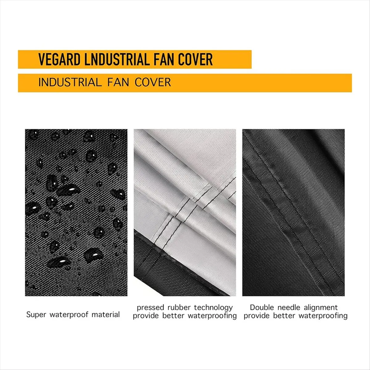 New Industrial Fan Cover -Heavy Duty Waterproof & Dustproof for 24 inch High Velocity Floor Fan, for Indoor and Outdoor