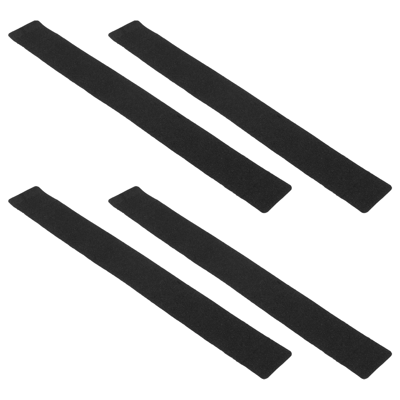 

4 pcs Anti slip Tape Durable PVC Black Matte Stair Treads Non slip Stickers for Steps Floors Industrial Wear resistant Strips