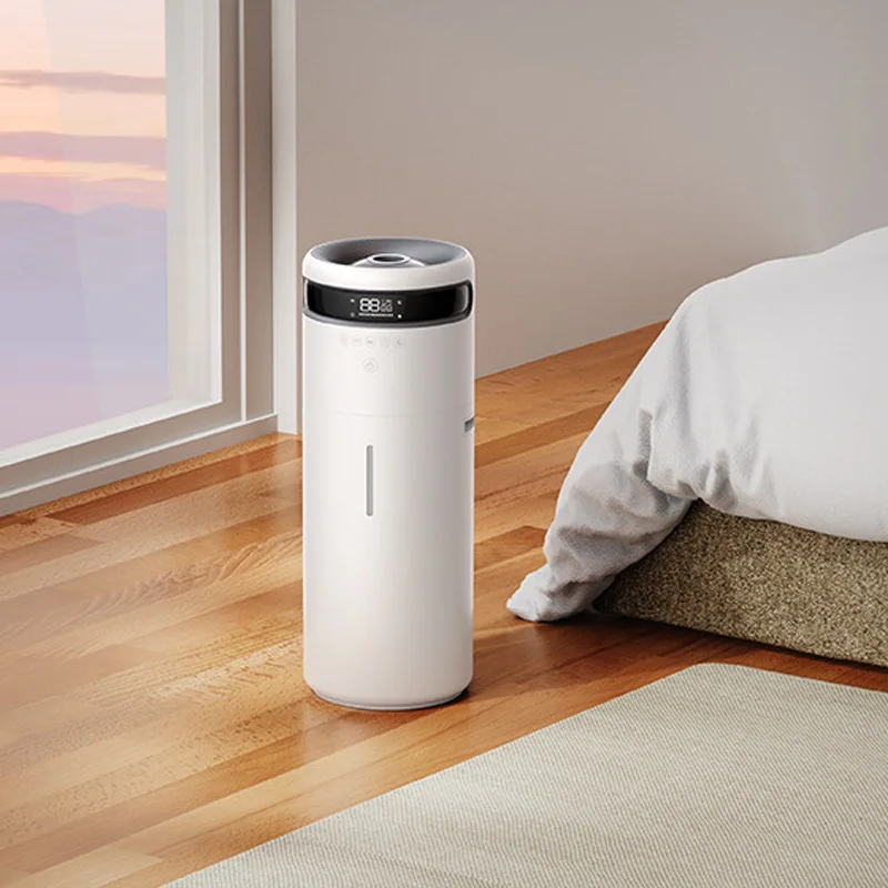 Luchtbevochtigers voor grote kamers, 16L ultrasone Cool Mist-luchtbevochtiger voor thuis, 1200 m2, 5 mistniveaus, automatische modus, hele huis