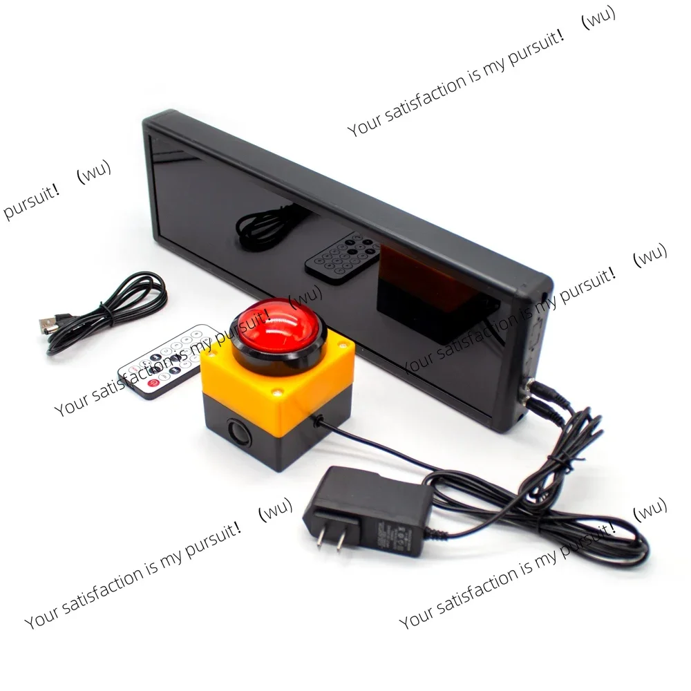 Competition Timer Countdown Stopwatch Counter LED 6-Digit Digital Display Training Speech Timing Equipment with Remote Control