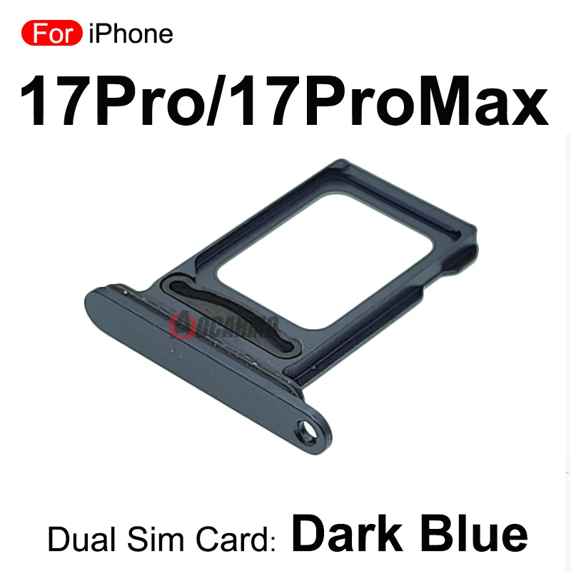 Dark Blue Silver Orange SIM Card For iPhone 17Pro Max 17 Pro Dual