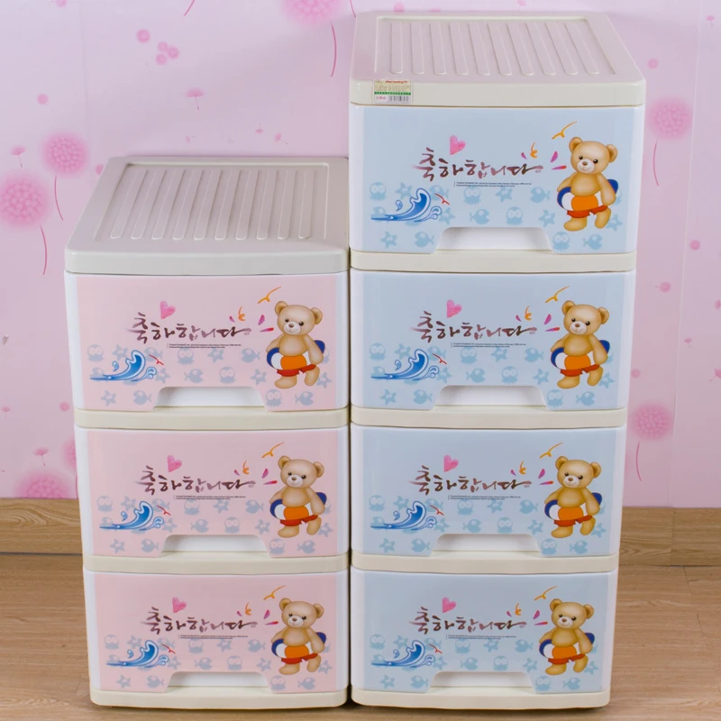 China Supplier Multi Layer plastic baby drawer storage plastic clothing drawer cabinets