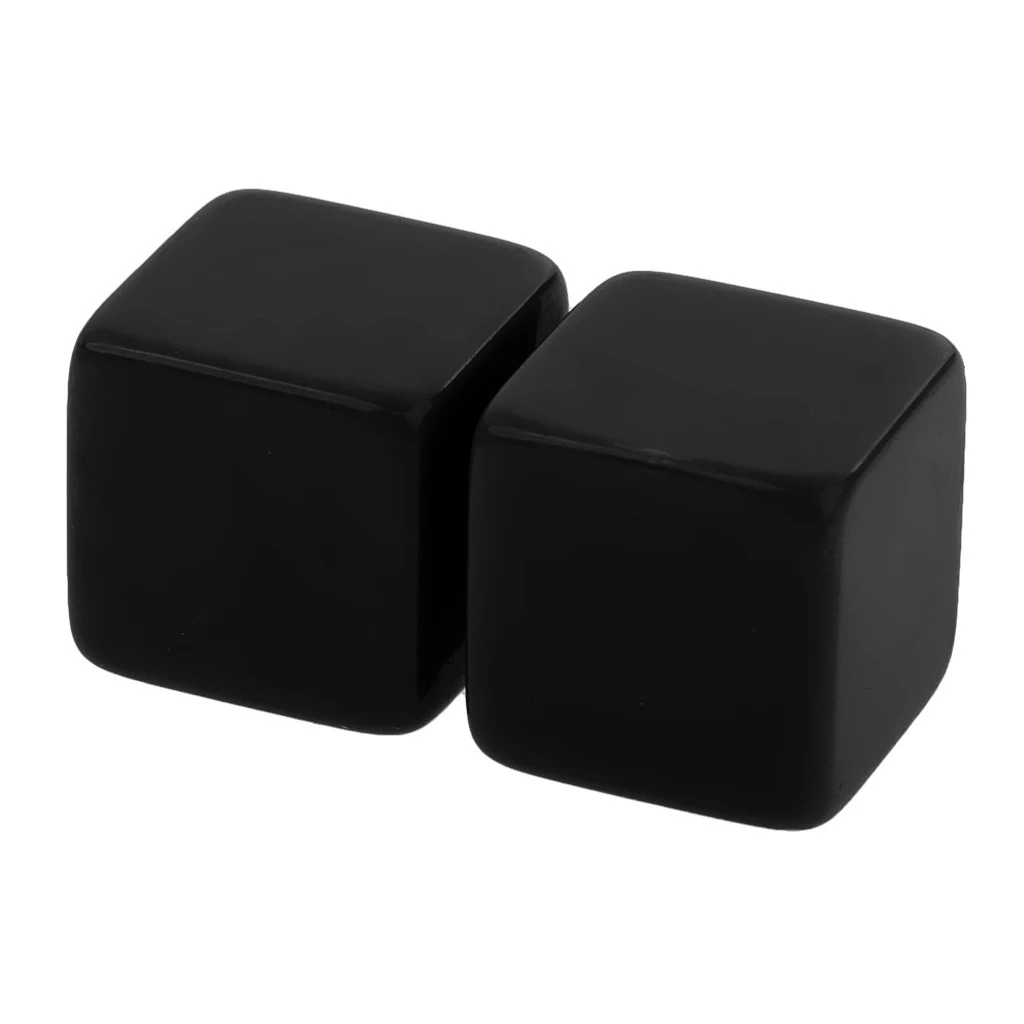 25pcs Plastic Six Sided Blank Dice D6 Game Accessories for Board Games Dungeons and Dragons Parties