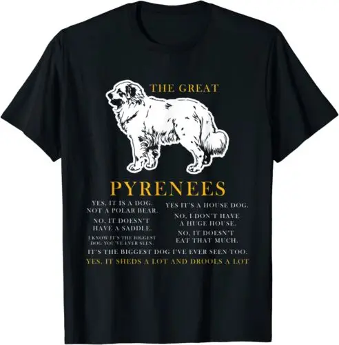 NEW LIMITED The Great Pyrenees Funny Gift Dog Lover Tee Shirt S-3XL