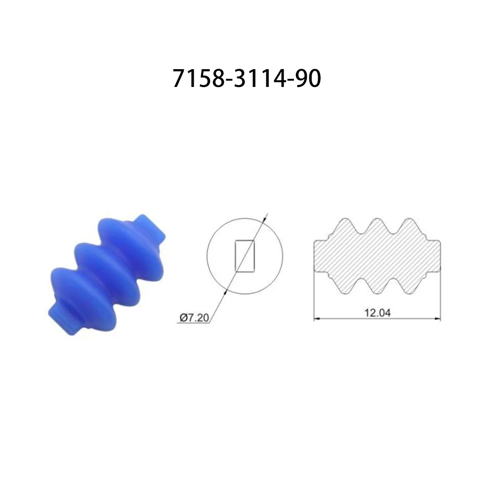 

5000PCS 7158-3114-90 New energy auto seal rubber automotive Waterproof connector terminal plug pin socket