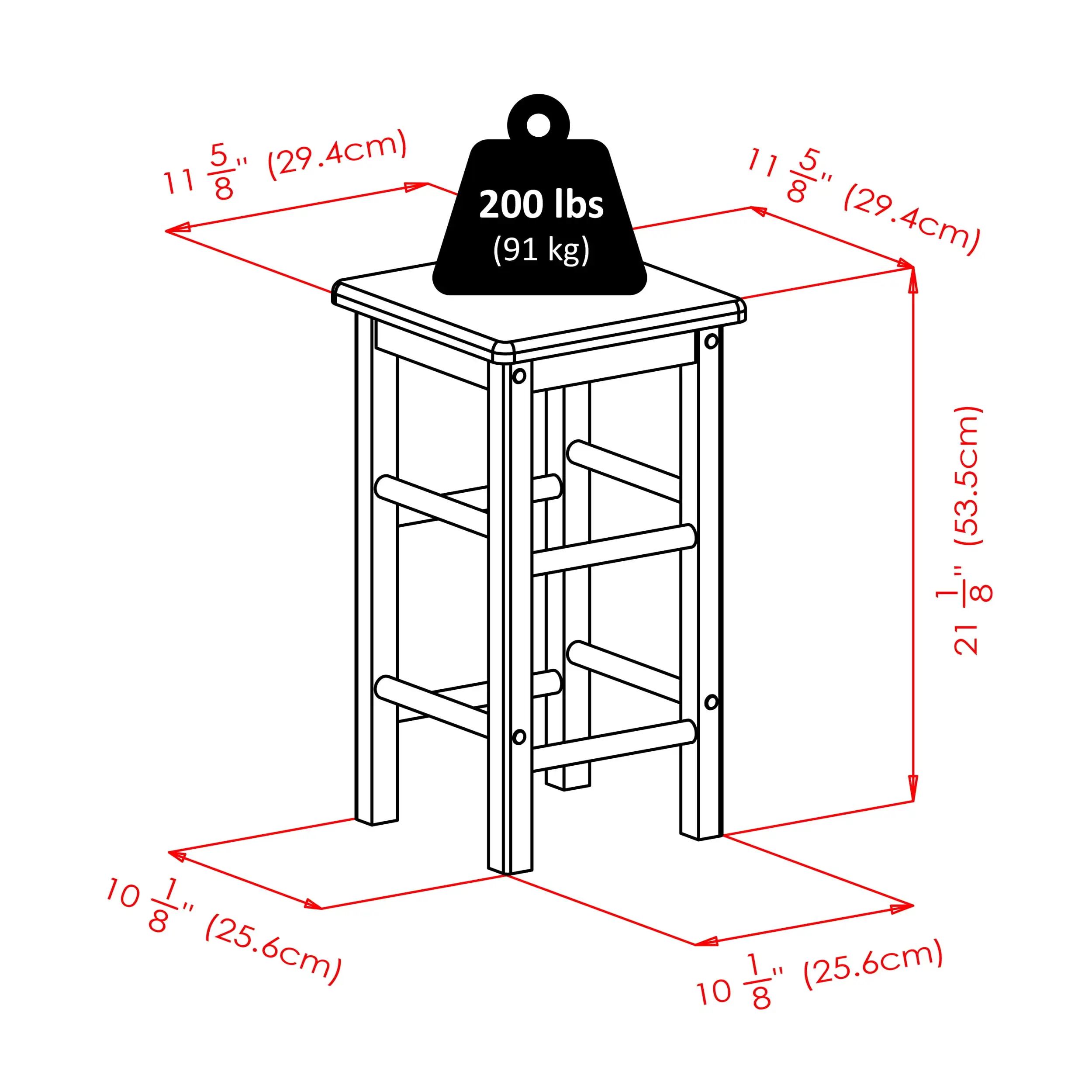 3-Pc Space Saver Bar Table and Chairs Set, Walnut Finish Pub Table Set w/ 2 Stools