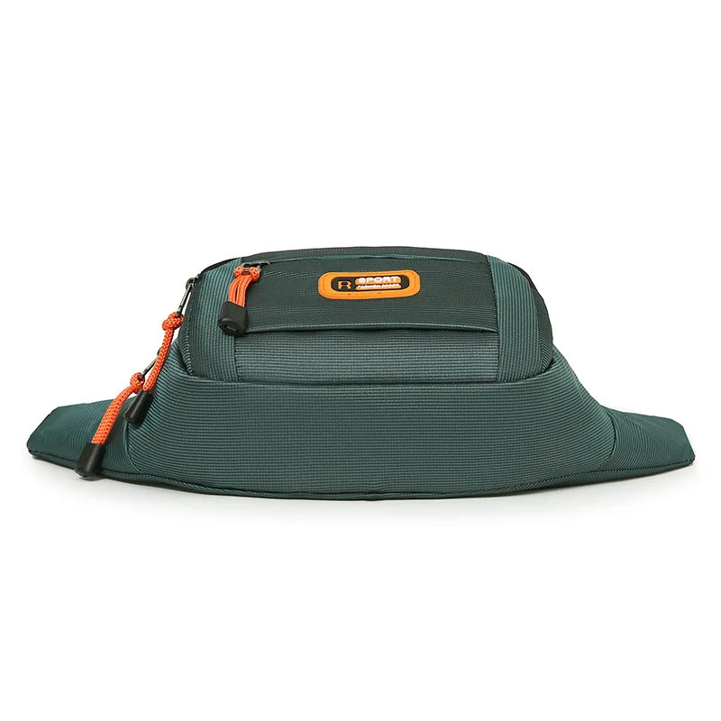 Multi-zipper waist bag for men and women with large capacity anti spillage cross-body chest bag wear-resistant multi-function 3