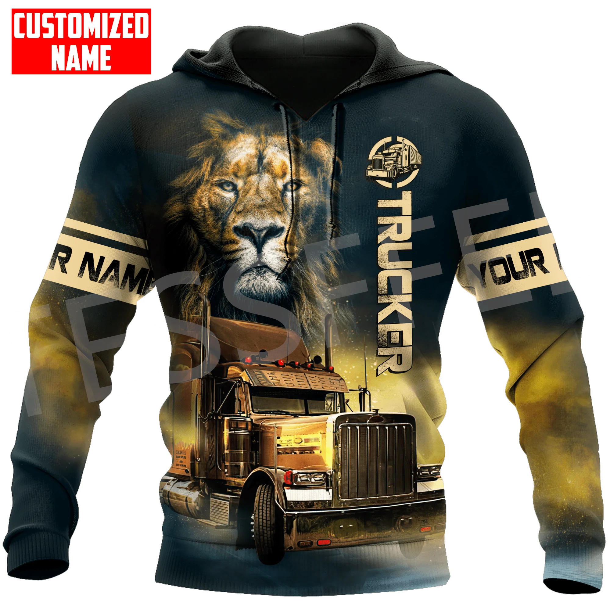 Newest Custom Name Truck Operator Cosplay Trucker Driver Worker Tattoo Pullover 3DPrint Harajuku Casual Funny Jacket Hoodies 8X