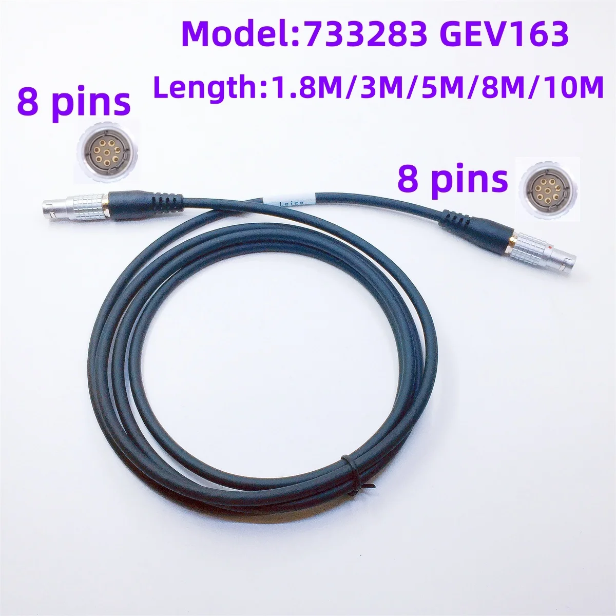 

Cable GEV163 733283 Applicable to Leica Surveying GPS cable CS09 RX1210 to GRX1200 GX1200 1B 8PIN+LEMO 1B 8PIN