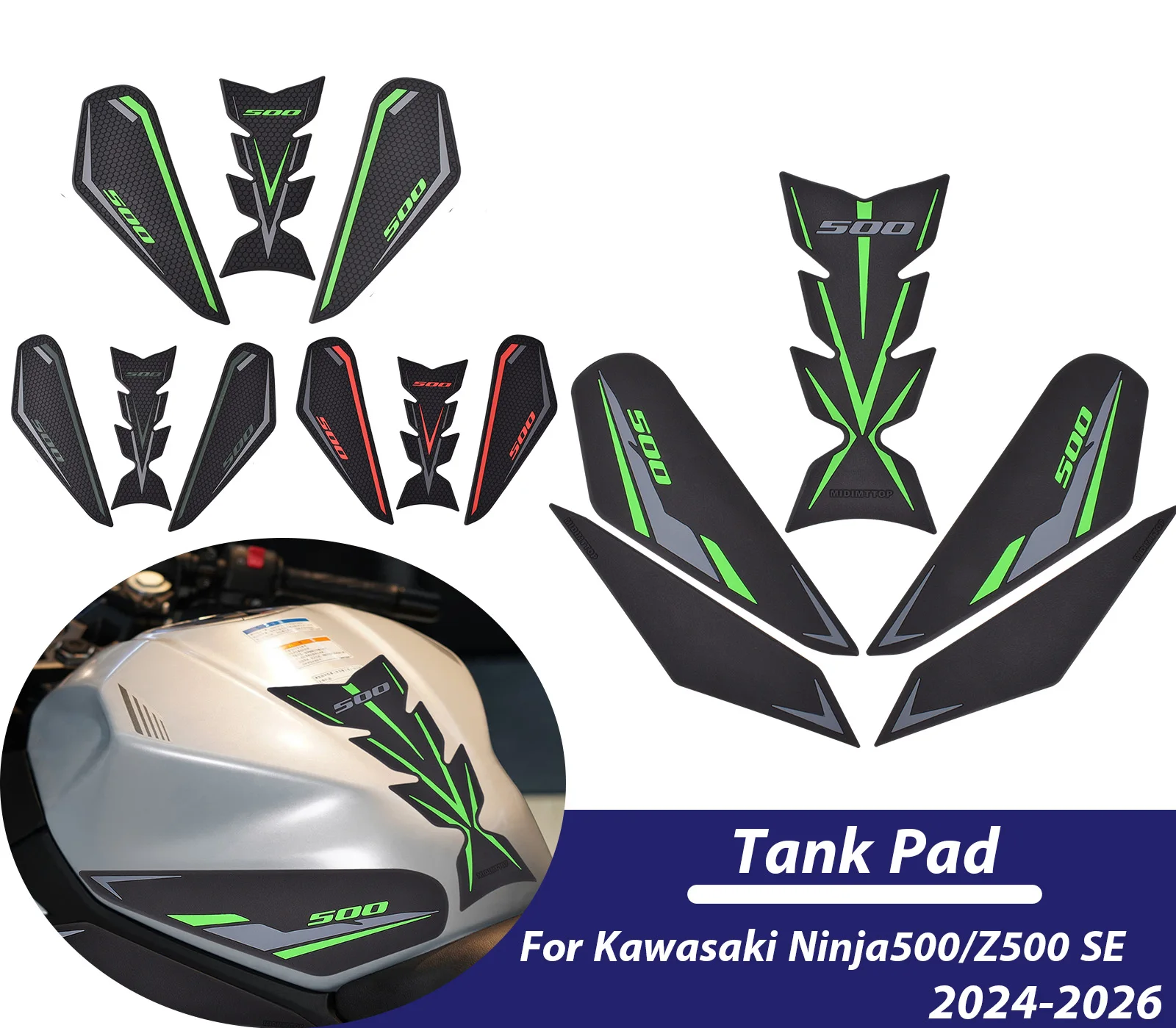 para-kawasaki-ninja500-z500-se-2024-2025-2026-adesivos-de-tracao-lateral-para-tanque-protetores-de-joelho-para-combustivel-acessorios-para-motocicleta-﻿