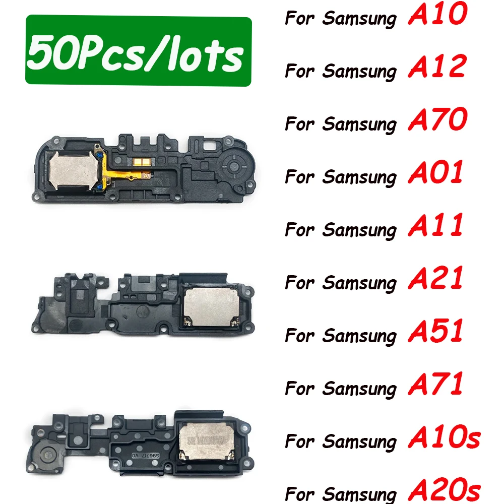 50Pcs，Loudspeaker For Samsung A71 A10S A20S A01 A21 A10 A20 A21S A50S A70 Buzzer Ringer Loud Speaker Loudspeaker Flex Cable