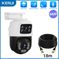 KERUI Outdoor Wireless 6MP PTZ POE IP Camera Home Security CCTV Video Surveillance Camera Human Detection 4CH 8CH NVR 2