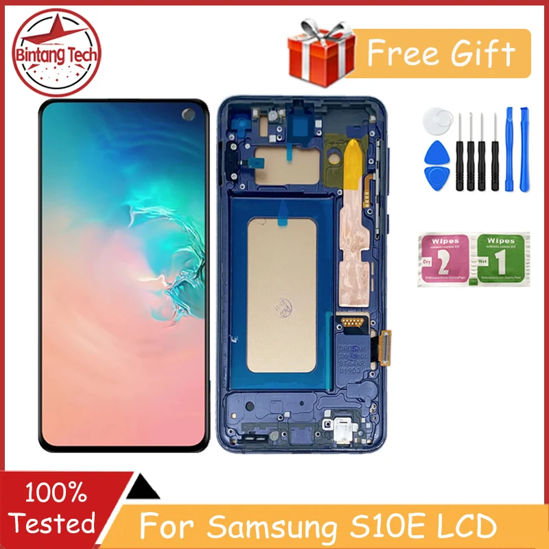 TFT INCELL LCD For Samsung S10E With Frame Display Touch Screen For Samsung S10E G970 G970F LCD Digitizer Assembly Replacement