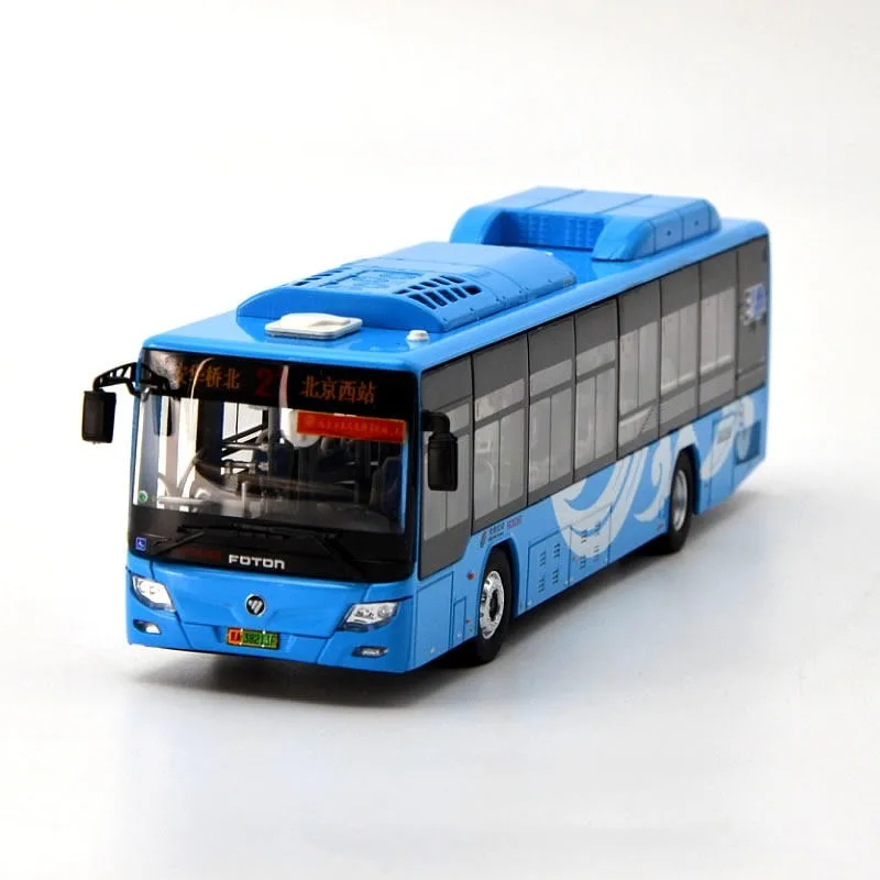 In Stock 1:64 Cloud Pattern Single Unit  82 Routes/21 Routes Bus Model Alloy Car Model Die-Cast Static Car Model Creative Decor