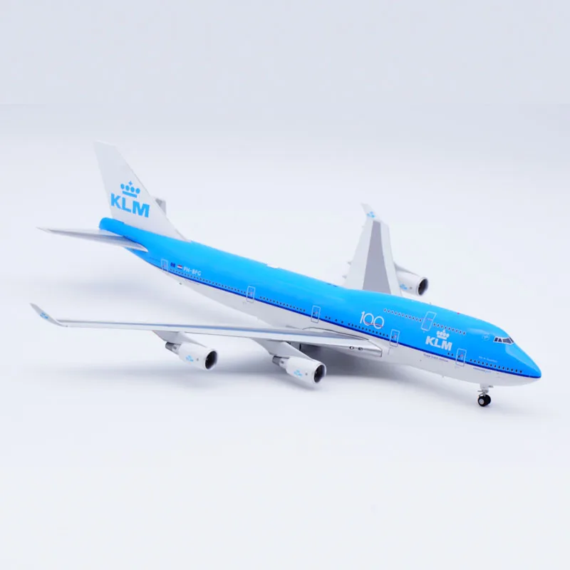 XX20345 Alloy Collectible Plane Gift JC Wings 1:200 KLM Royal Dutch Airlines Boeing B747-400 Diecast Model PH-BFG & Aviation Tag