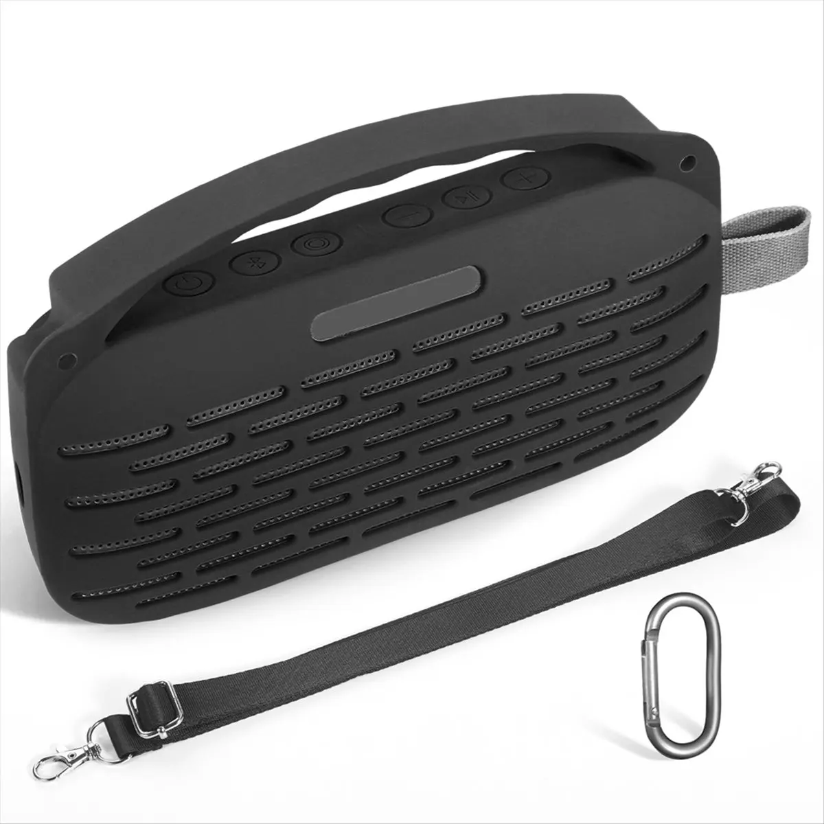 DTD910-HOT-Silicon Case for SoundLink Flex 2nd Gen Bluetooth Speaker Travel Carrying Case Shockproof Anti-Fall Pouch,B