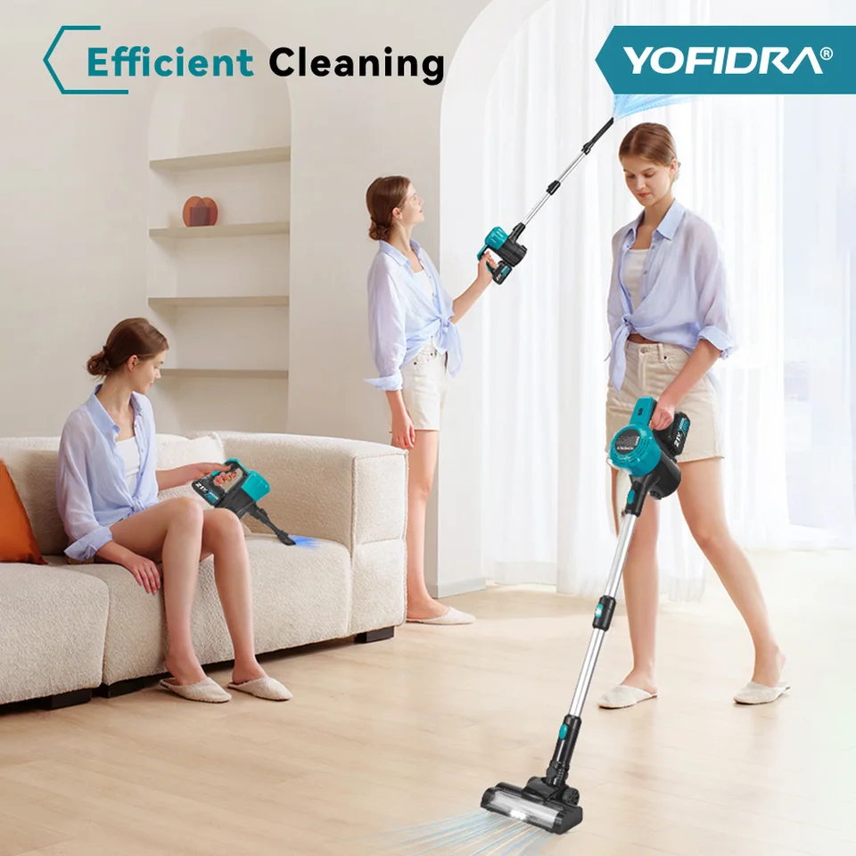 YOFIDRA 1800W ブラシレス掃除機 30KPa 1.5L ポータブル強力吸引 家庭