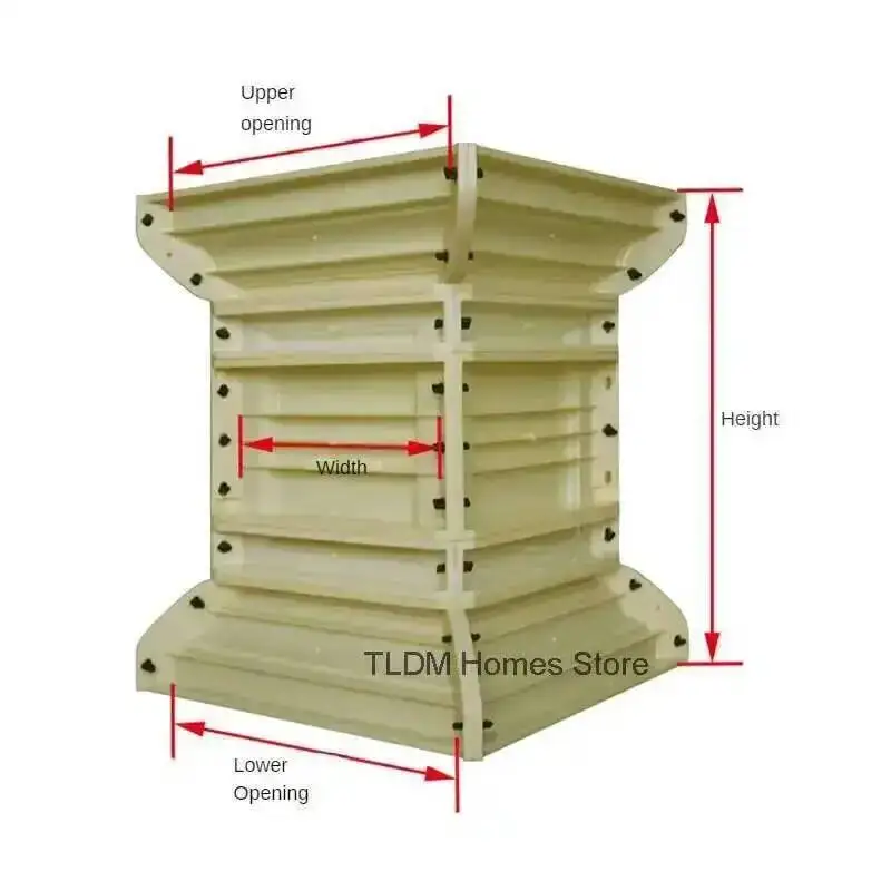 Mold Household European ABS Roman Column Balcony Garden Buildings Square Column Model Flower Pot Base Square Railing Cement Pier