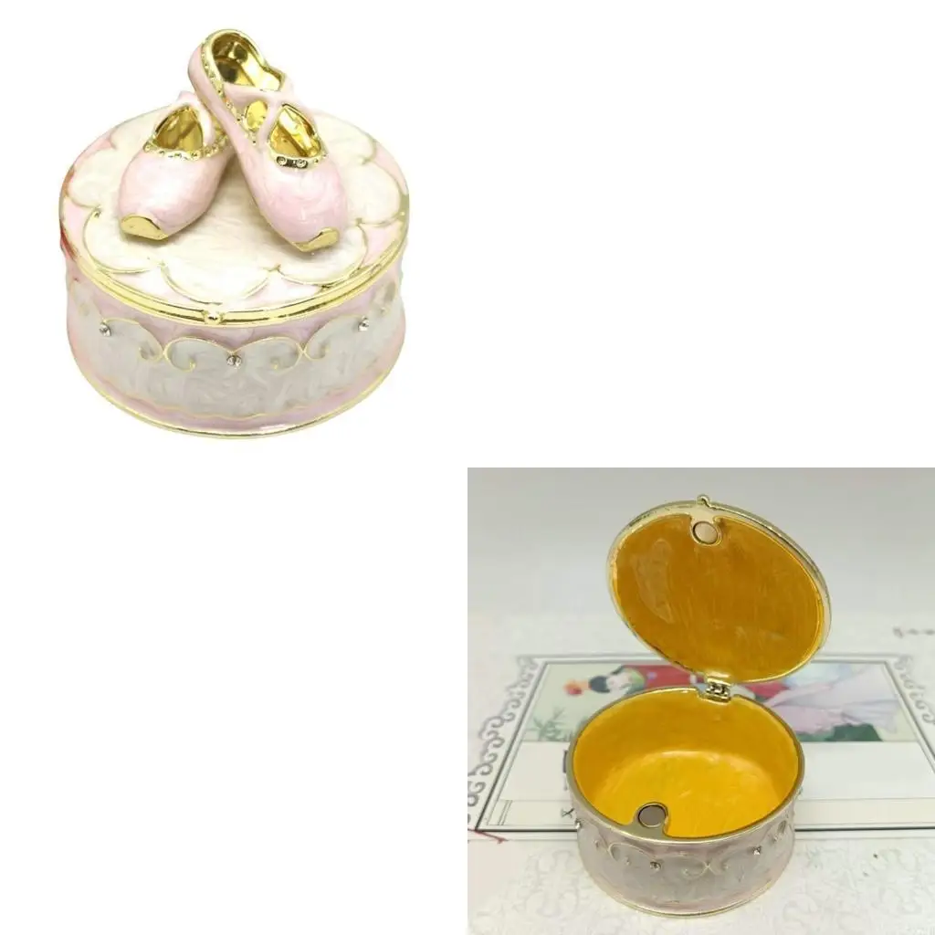 

Multifunctional Ballet Slipper Trinkets Box Delicate Jewelry Protect Container