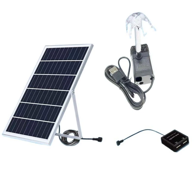 

Solar pump water circulation fountain rockery circulation courtyard fish pond