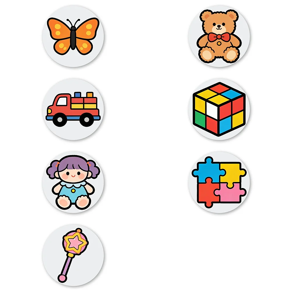 Cute Shoe Charms with Butterfly, Fire Truck, Rubik's Cube, Doll, Puzzle, Magic Wand - Fun Shoes Decoration for Clogs