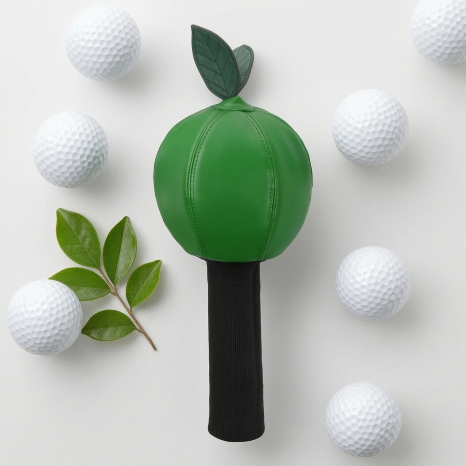 Apple Golf Headcover Safeguarding Driver Cover with Padded Knit Collar Golf Club Cover with Knit Neck Easy to Put on and Off - view 4