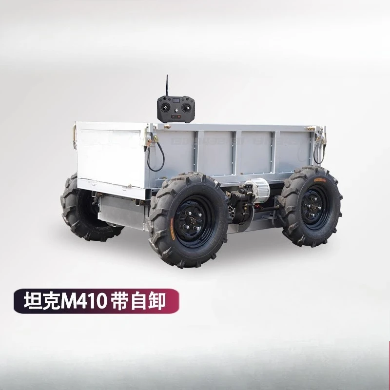 

Remote control electric agricultural transporter, all-terrain mountain orchard creeper four-wheel drive transporter
