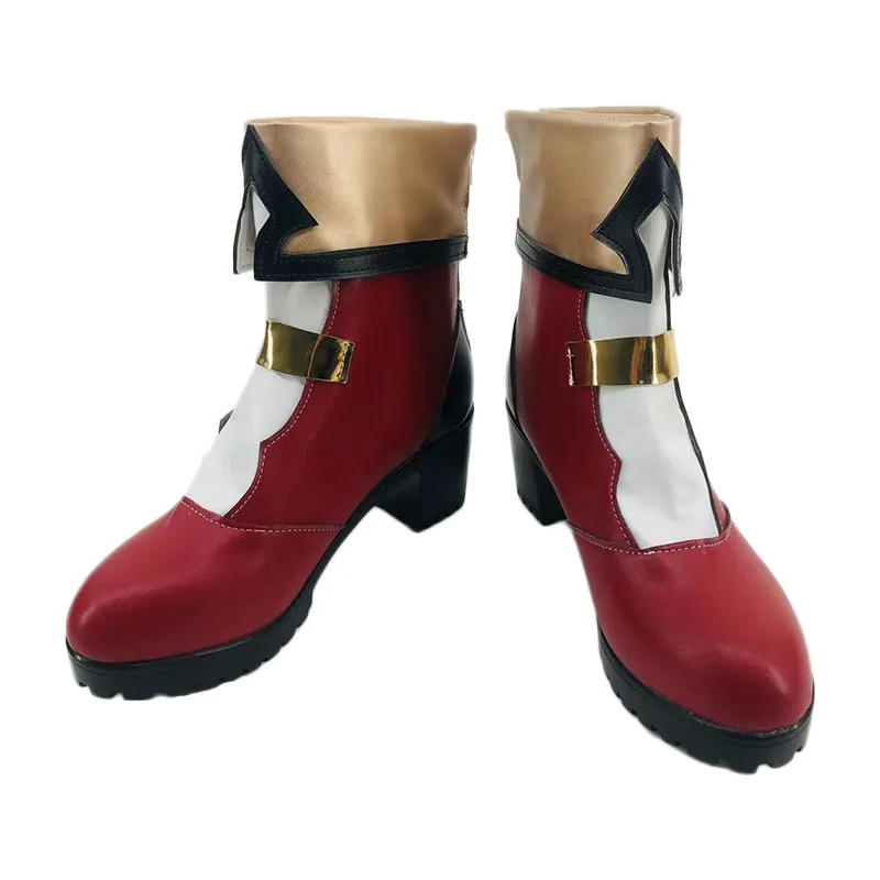 

DefuoClothing Genshin Impact Charlotte Обувь для косплея Аниме Игра Обувь и ботинки для ролевых игр Хэллоуин Вечеринка