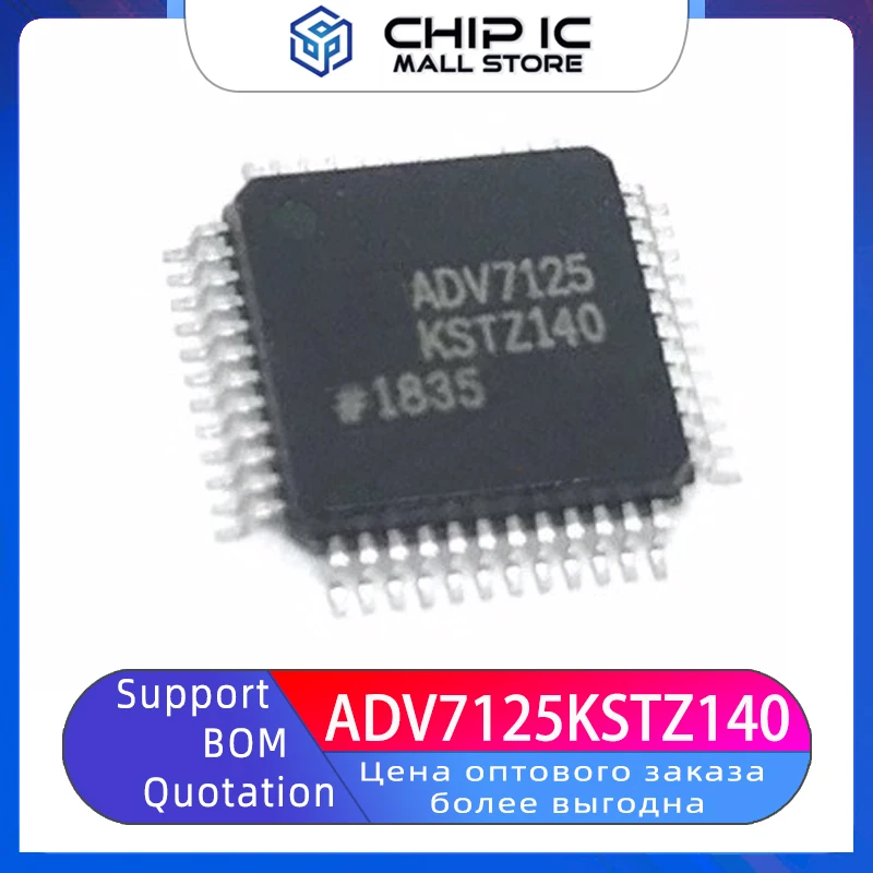 ADV7125KSTZ140 Package LQFP-48 Digital To Analog Converter Chip IC 100% New Original Stock