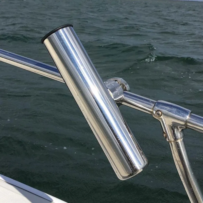 Heavy Duty Marine Accessories Fishing Boat Rod Holder Adjustable Rail Mount Rod Clamp Holders Stand Fishing Rod Holder Rack