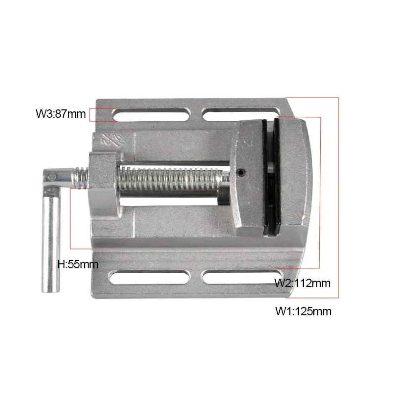 2.5” Bench Vise Desktop Clamp Drill Fixted Vise Home DIY Milling Bench Vice Table Fixture