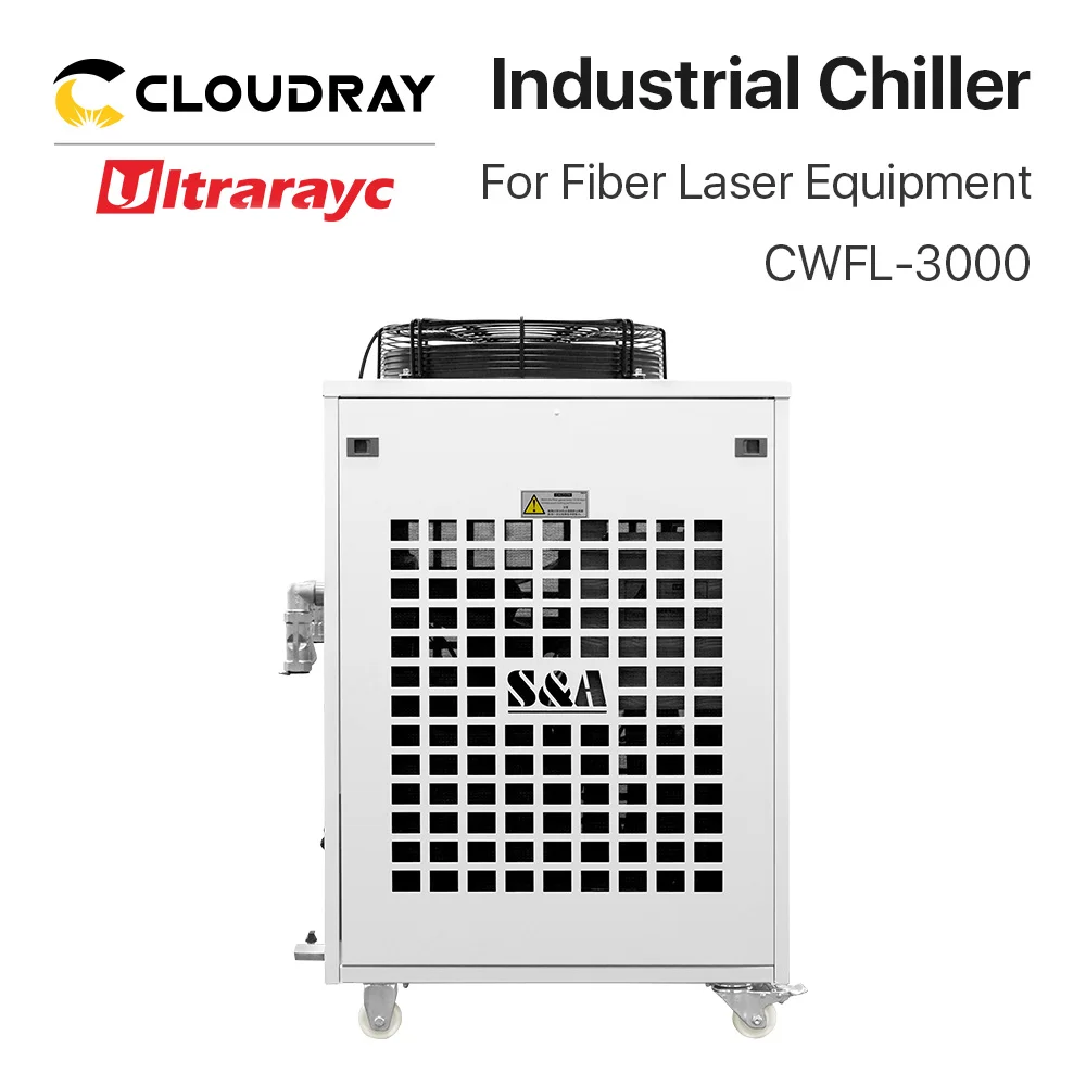 Ultrarayc S&A CWFL-3000 Series อุตสาหกรรม Air Chiller สําหรับ 3000W เลเซอร์แกะสลักอุปกรณ์เครื่อง