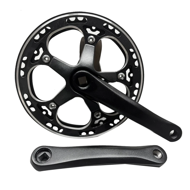 

48T Single Speed 170Mm Road Bike Folding Bicycle Crankset Bike Crank Set Chainwheel Sprocket Replacement Parts Accessories