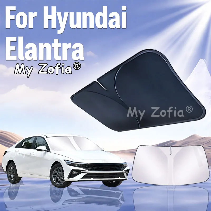 Für Hyundai Elantra 2025 2026 Windschutzscheiben-Sonnenschutz UV-Schutz Wärmeisolierung Frontscheiben-Abdeckung Faltbares Zubehör