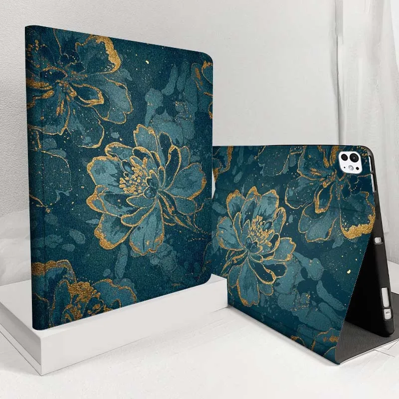 

Бирюзовая медная абстрактная текстура для iPad Pro Air 5 4 3 13 11 8 7 6 5 10 7 6 10.5 12.9 10.9 Чехол для планшета