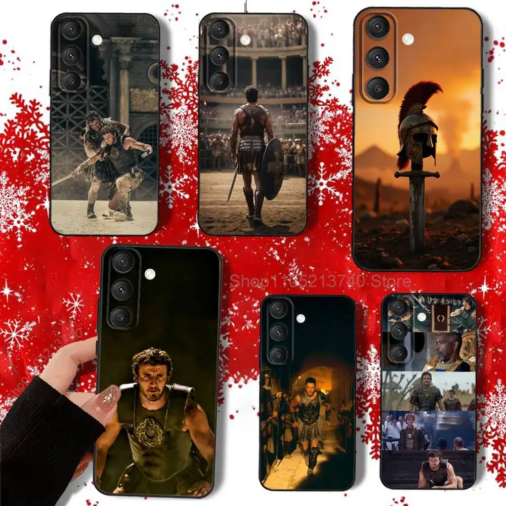 

cool G-GladiatorS II Phone Case For Samsung S22,S24,S20,S25,S23,S30,S21,Ultra,Plus,Fe,Lite 4G,5G Black Soft Cover