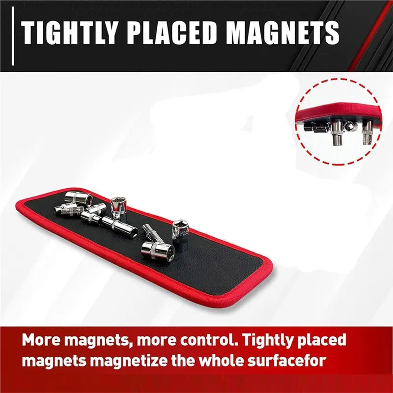 A96K-2X Magnetic Pad Flexible Tool Holder And Mat Mechanic Tray Portable And Storage For Screws And Wrenches Auxiliary L
