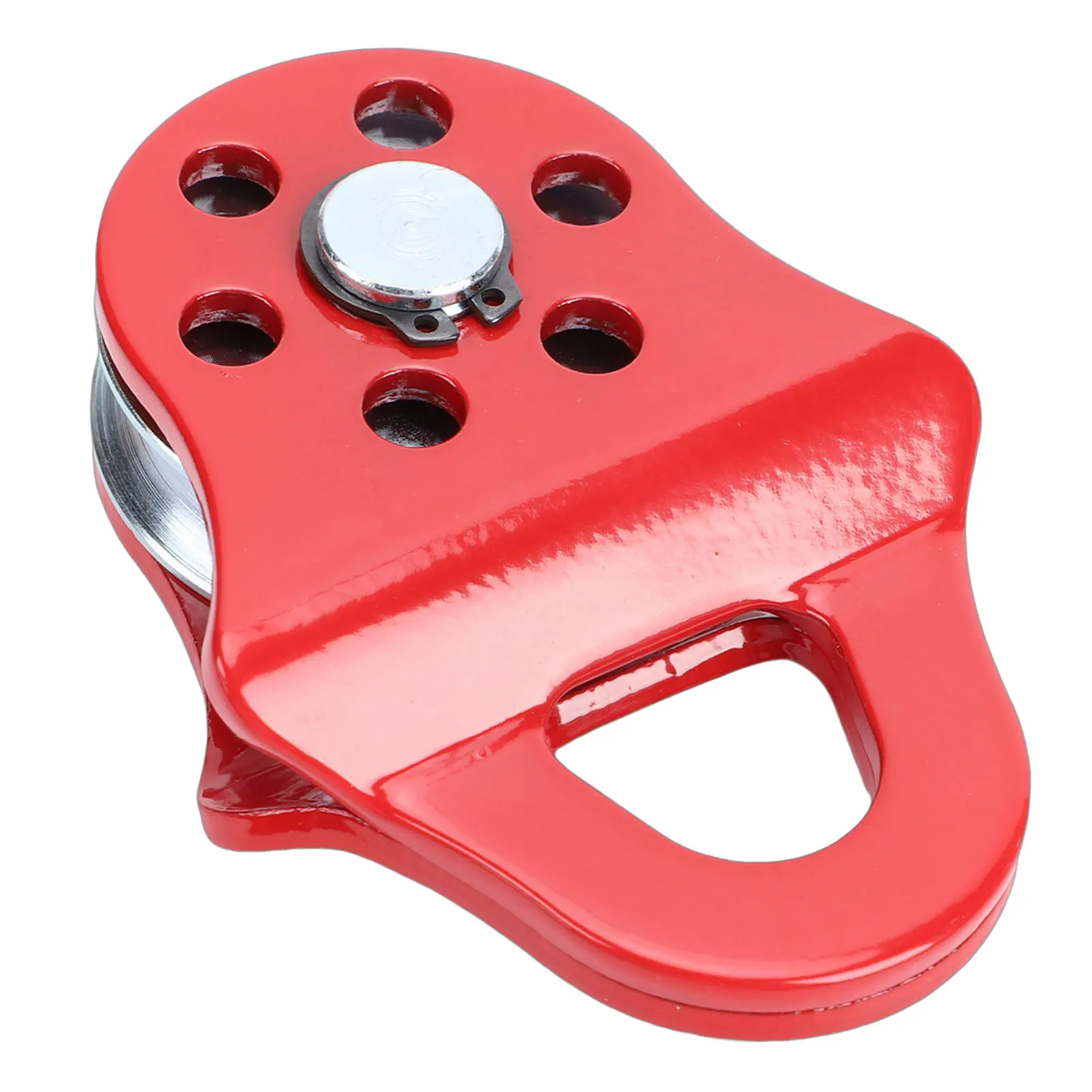 3 Ton Heavy Duty Recovery Winch Snatch Block 6613.87lbs Capacity Towing Pulley Block for Truck Tractor ATV UTV Red