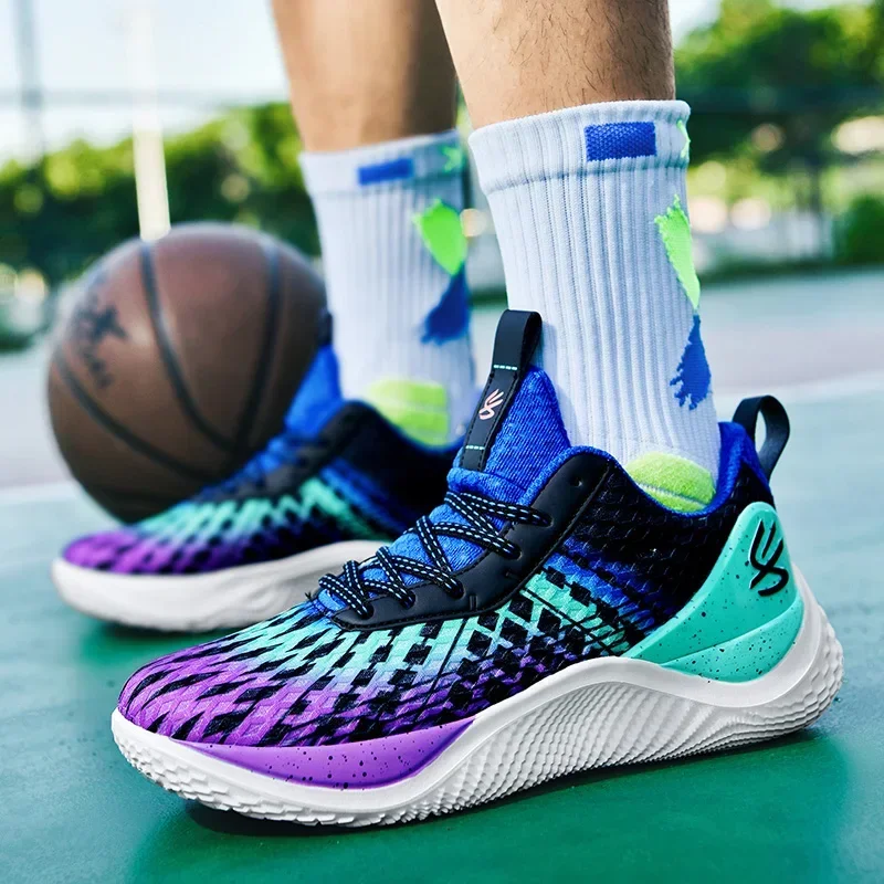 New Curry 10 basketball shoes net surface breathable low top combat guard student professional youth sports shoes men's shoes