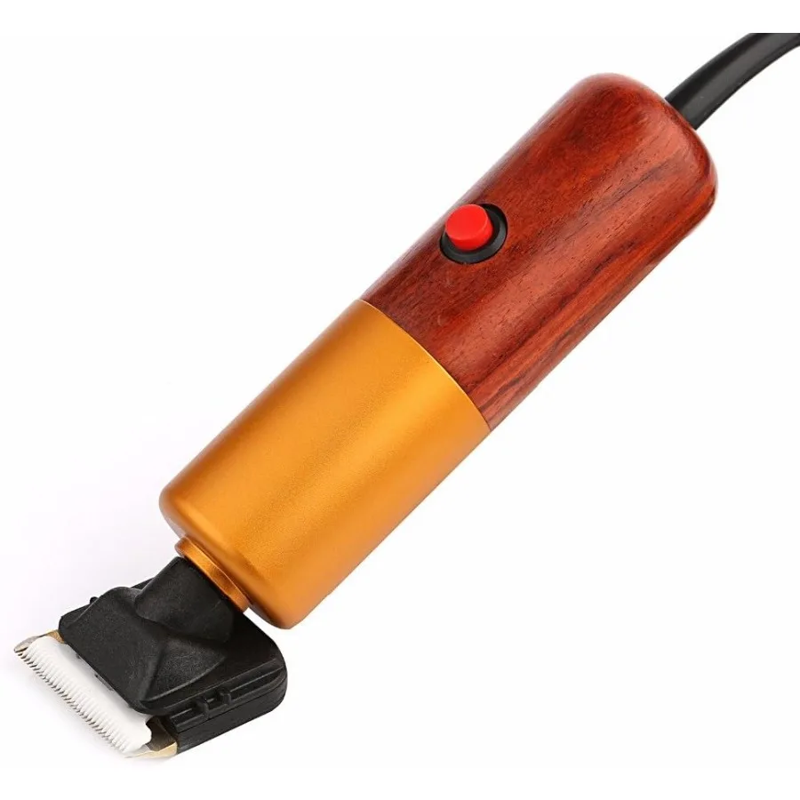 

Электрические машинки для стрижки домашних животных (собак и кошек) с лезвиями из нержавеющей стали, черные, 200 Вт, высокоскоростной двигатель, с 2 насадками-гребнями A