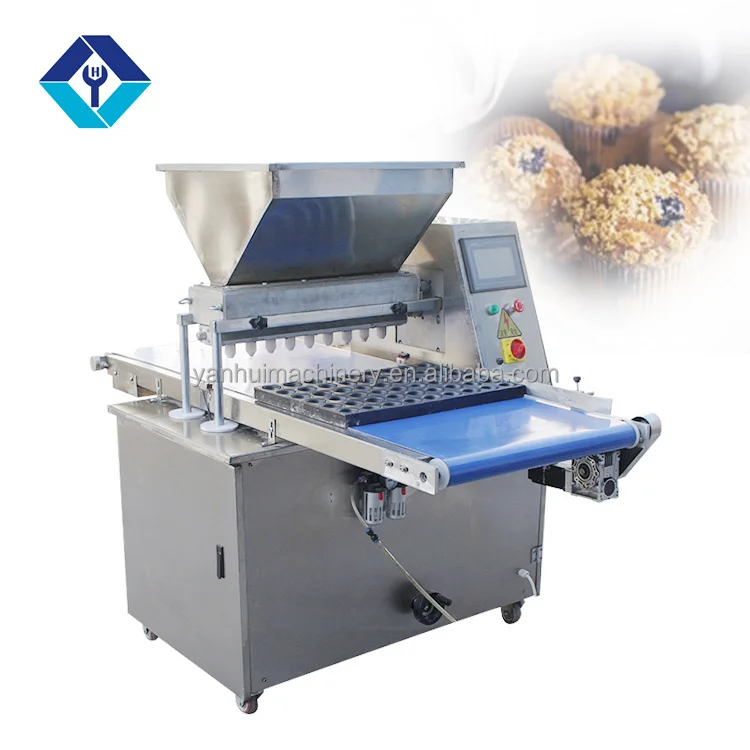 Commercial Industrial Fully Automatic Small Mini Pour Egg Paper Cup Cake Batter Cupcake Maker Filling Dispensing Making Machine