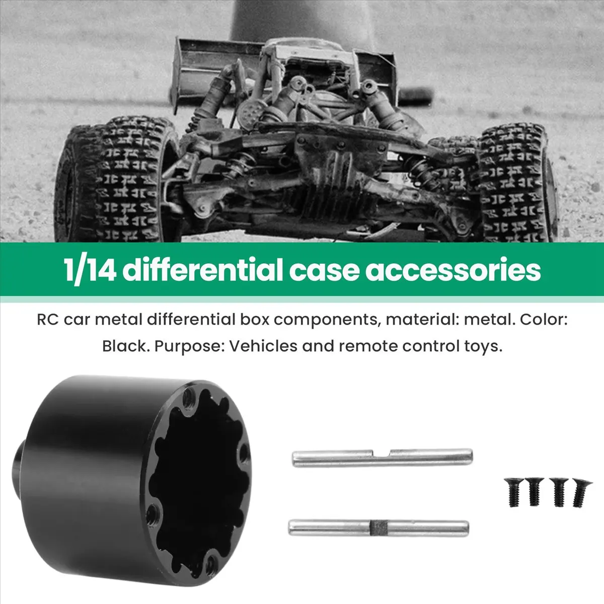 

A48U for WLtoys 144001 1/14 RC Car Metal Upgrade Differential Box Case Upgrade Parts