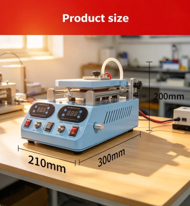 Manual Vacuum Separator TBK 268 3 In 1 LCD Separator For Disassembling Flat Curved Screen Back Cover